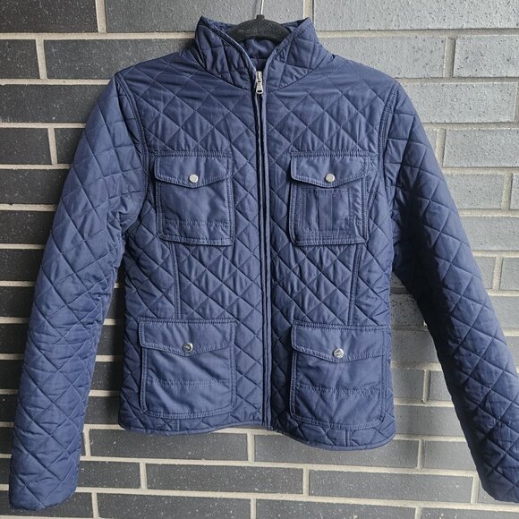 Women's Quilted Blue Jacket - Picture 2 of 14